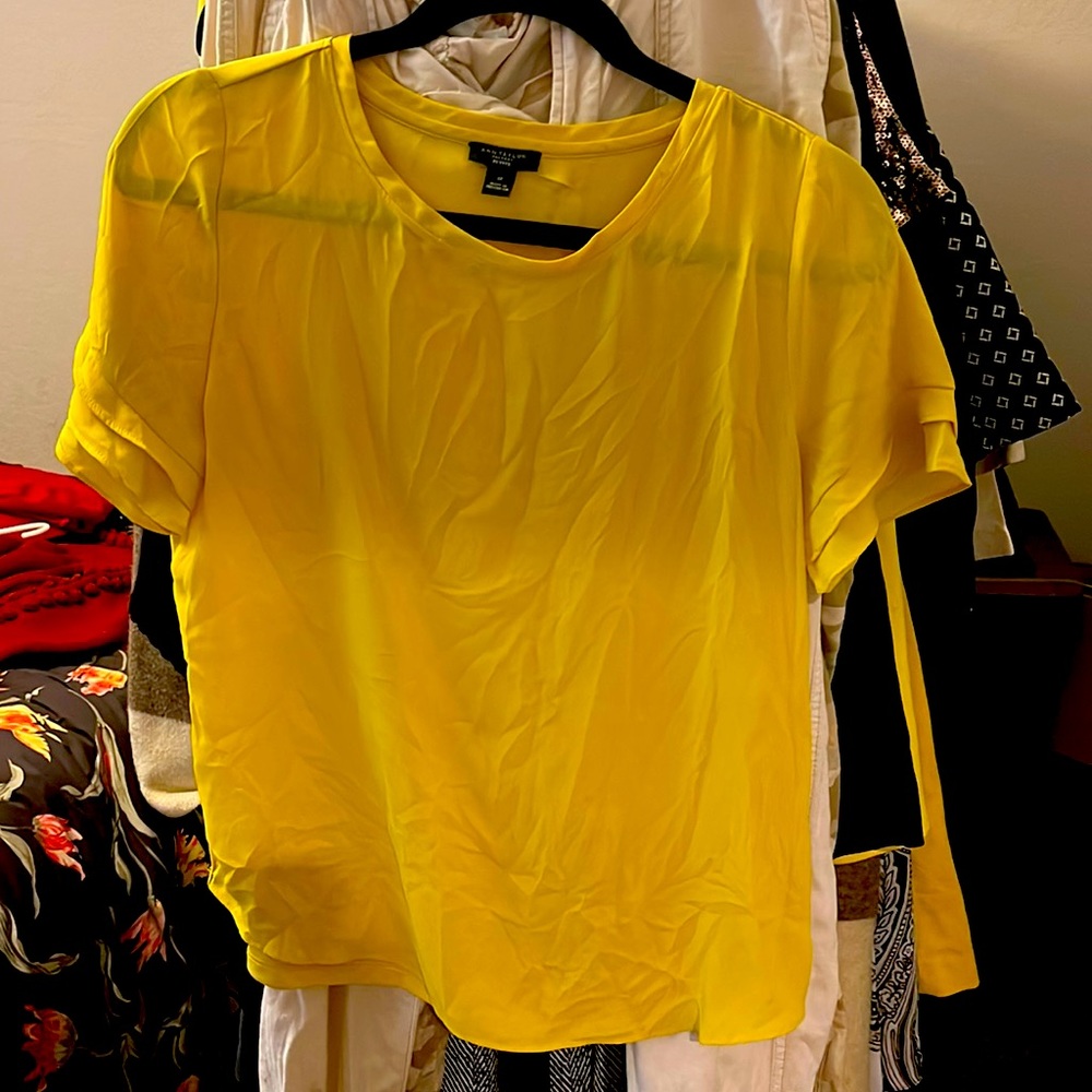 Ann Taylor Yellow Blouse SzSP